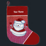 Petite Chaussette De Noël Noël Snowman Père Noël stockage de Noël<br><div class="desc">Snowman Père Noël stockage de noël par ArtMuvz Illustration. Vêtements de bonhomme de neige, t-shirts, cadeaux. T-shirt Snowman, cadeaux de Noël et vêtements d'hiver. . Pour personnaliser, ajoutez votre nom ou ajoutez du texte à la place. Customisez ce Snowman Père Noël stockage de noël pour le rendre unique à vous...</div>