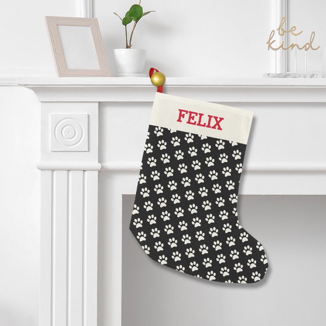Petite Chaussette De Noël Noël Stocker pour chat avec nom (Créateur téléchargé)