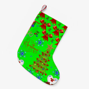 Petite Chaussette De Noël Noël Stocker vert clair