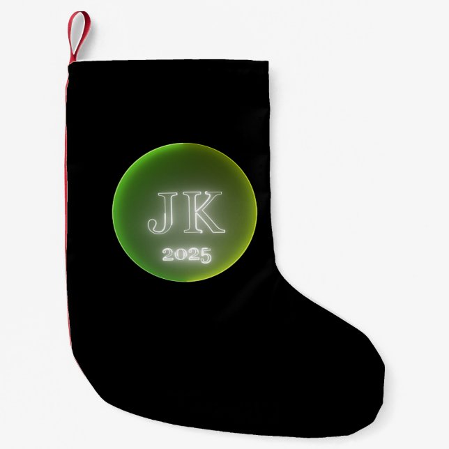 Petite Chaussette De Noël Noël Stocking Green JK 2025 (Devant)