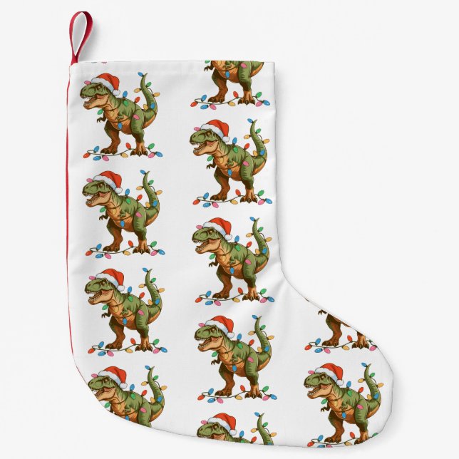 Petite Chaussette De Noël Noël T Rex Dinosaur Xmas Dino Tyrannosaurus (Devant)