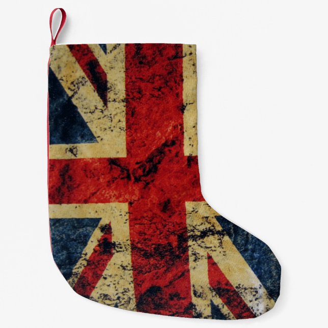 Petite Chaussette De Noël Noël Union Jack (Devant)