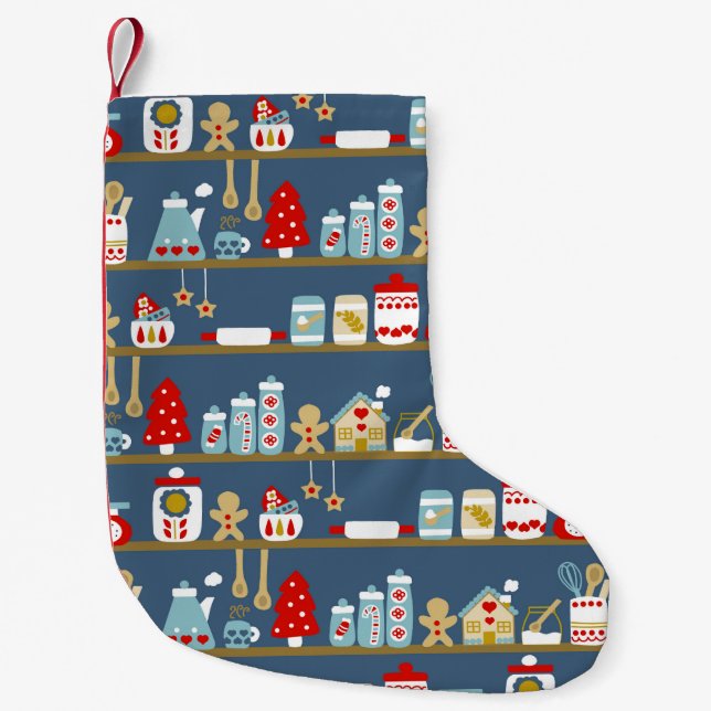 Petite Chaussette De Noël Noël Vacances Stocker Conception de cuisine (Devant)