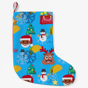 Petite Chaussette De Noël noir père Noël taco noël stockage