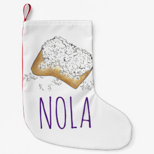 Petite Chaussette De Noël NOLA New Orleans Sugary Beignet Pâtisserie Louisia