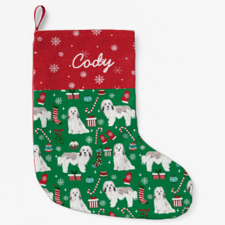 Petite Chaussette De Noël Nom de la coutume de Noël de Chien Havanais