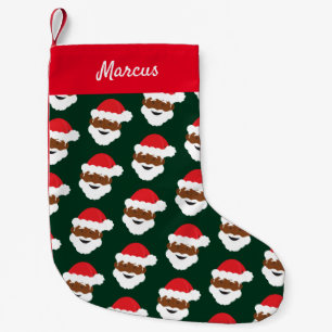 Petite Chaussette De Noël Nom de la peau Brown rouge verte du Père Noël