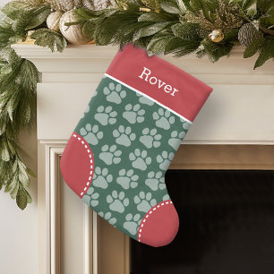Petite Chaussette De Noël Nom de l'animal de compagnie personnalisé du Motif