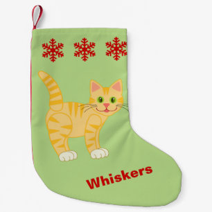 Petite Chaussette De Noël Nom fait sur commande facultatif de Kitty de chat