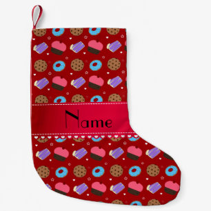 Petite Chaussette De Noël Nom gâteau rouge beignets gâteau biscuits