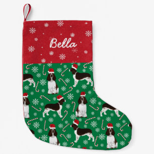 Petite Chaussette De Noël Nom personnalisé du chien Springer Spaniel