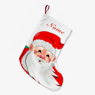 Petite Chaussette De Noël Nom personnalisé Noël Stocker Père Noël avec cadea