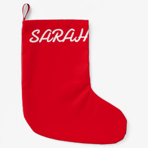 PETITE CHAUSSETTE DE NOËL NOM PERSONNALISÉ STOCKAGE DE NOËL