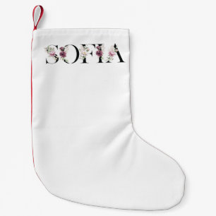 Petite Chaussette De Noël Nom Sofia.