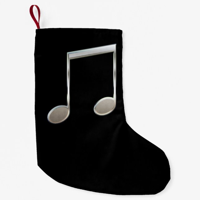 Petite Chaussette De Noël Notes complètes de la musique brillante Silver (Devant)