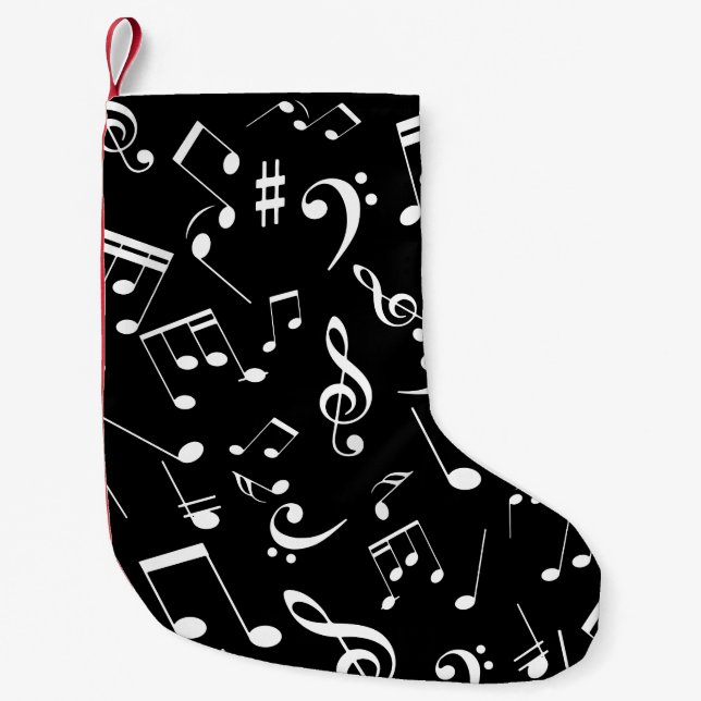 Petite Chaussette De Noël Notes musicales 2 (Devant)