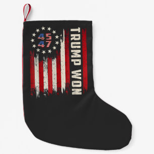 Petite Chaussette De Noël Nous avons gagné INAUGURATION DE TRUMP Drapeau amé