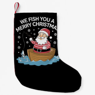 Petite Chaussette De Noël Nous vous pêchons un joyeux Noël Pêcheur Pêche 