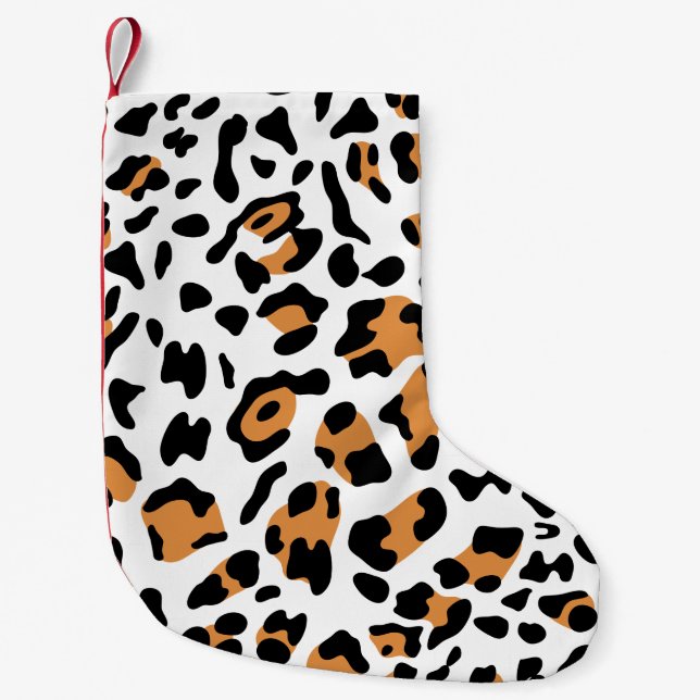 Petite Chaussette De Noël Nouvelle texture de léopard 5 (Devant)