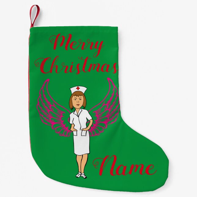 Petite Chaussette De Noël Nurse Angel Wings Thunder_Cove (Devant)