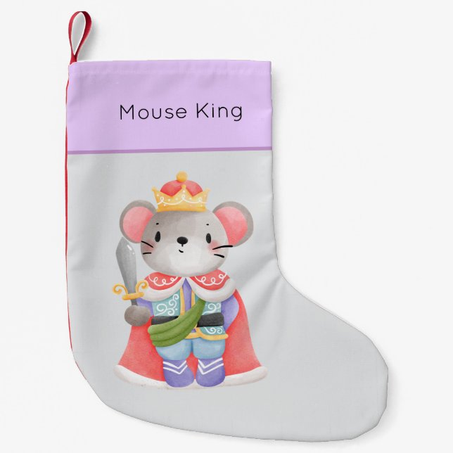 Petite Chaussette De Noël Nutcracker Pastel Mouse King (Devant)