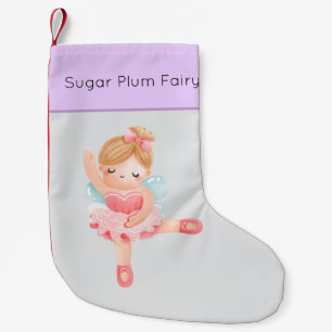 Petite Chaussette De Noël Nutcracker Pastel Sugar Plum Fée