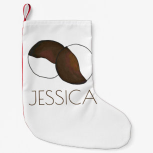 Petite Chaussette De Noël NYC Cookie noir et blanc New York City Dessert