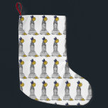 Petite Chaussette De Noël NYC Hanoukka Gelt Gratte Skyscraper Chanukah<br><div class="desc">Le stockage de vacances présente une illustration originale d'un gratte-ciel de New York, "habillé" pour les vacances avec du gélt Hanoukka. Idéal pour la décoration des vacances Hanoukka ! Cette conception est également disponible sur d'autres produits. Ne vois-tu pas ce que tu cherches ? Vous avez besoin d'aide pour la...</div>
