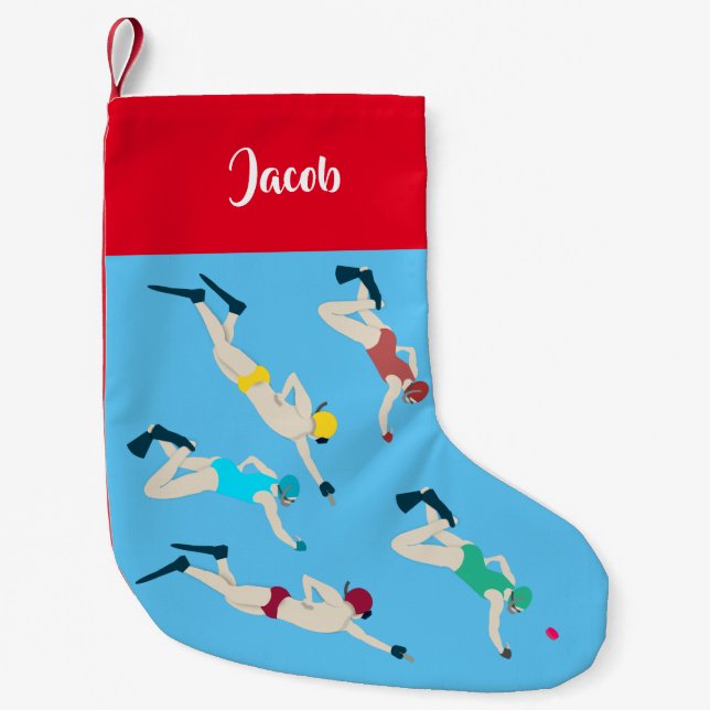 Petite Chaussette De Noël Octopush (Devant)
