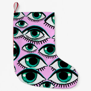 Petite Chaussette De Noël Oeil de montagne. Icône Abstraite. 