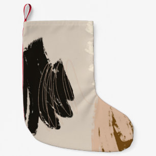 Petite Chaussette De Noël OEuvre abstraite contemporaine, backgro décoratif