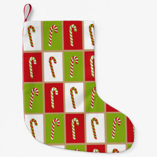 Petite Chaussette De Noël Oh Quel Amusant ! Sucres de canne Stockage de Noël