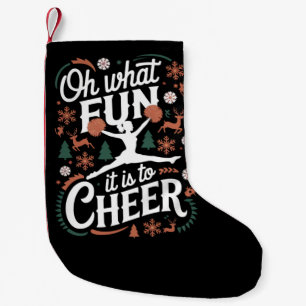 Petite Chaussette De Noël Oh Quelle Joie De Faire Du Cheerleading Laid À Noë