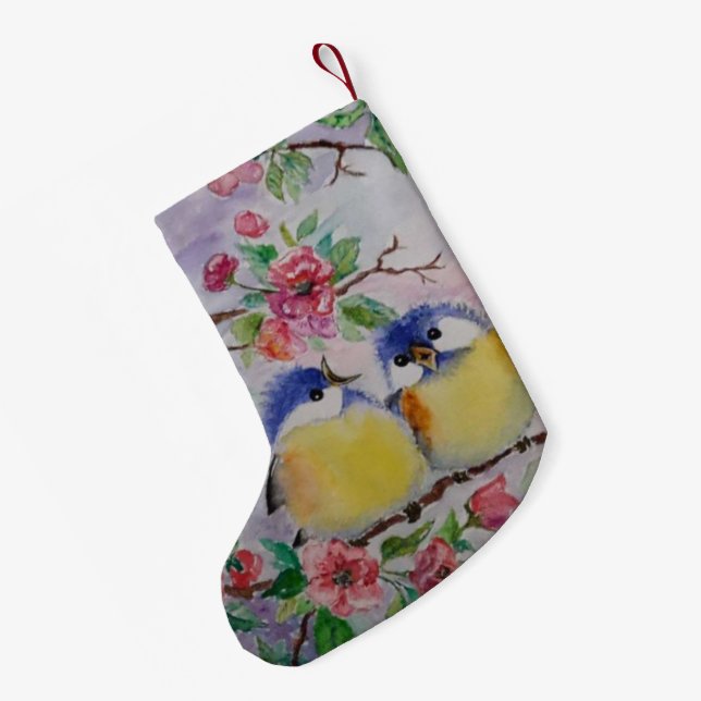 Petite Chaussette De Noël Oiseaux mignons Stocking de Noël (Dos (Accrochage))