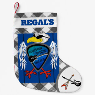Petite Chaussette De Noël Onglet de guitare personnalisé Blues Regal Eagle
