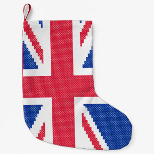 Petite Chaussette De Noël Original cross-stitch design Union Jack