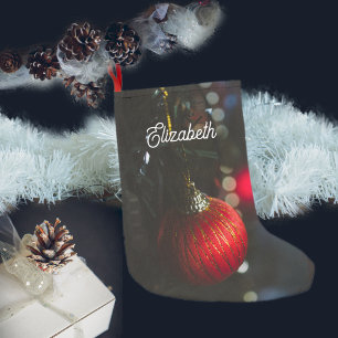 Petite Chaussette De Noël Ornements de Noël en glamour foncé