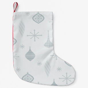 Petite Chaussette De Noël Ornements de Noël rétro Argent