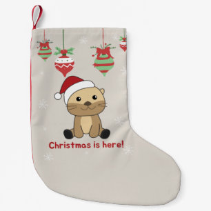 Petite Chaussette De Noël Otter Noël Neige Animaux d'hiver Otter Small Ch