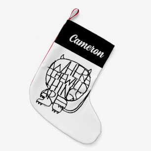 Petite Chaussette De Noël Où sont les monstres   Ajoutez votre nom