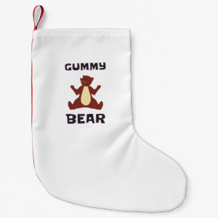 Petite Chaussette De Noël Ours gommé