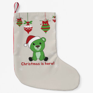 Petite Chaussette De Noël Ours Joyeux Noël Animaux d'hiver Ours Petits Ch