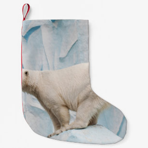Petite Chaussette De Noël Ours polaire : Zoo Habitat Aperçu