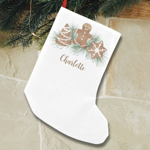 Petite Chaussette De Noël Pain d'épices de Noël personnalisé