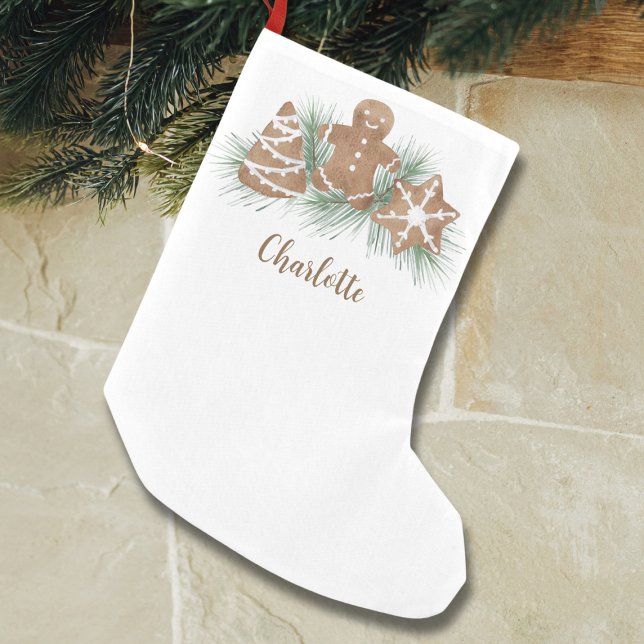 Petite Chaussette De Noël Pain d'épices de Noël personnalisé (Créateur téléchargé)