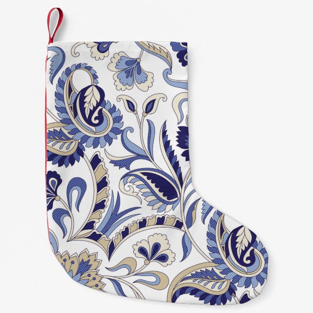 Petite Chaussette De Noël Paisley patternpa indien traditionnel (Devant)