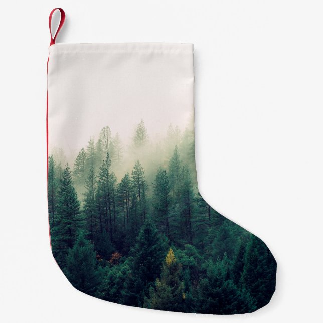 PETITE CHAUSSETTE DE NOËL PALMIERS COUVERTS DE BROQUET (Devant)
