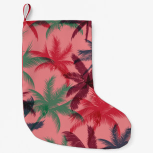 Petite Chaussette De Noël Palmiers sans couture motif