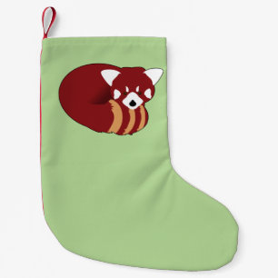 Petite Chaussette De Noël Panda rouge