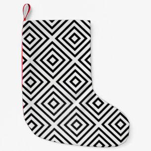 Petite Chaussette De Noël Papier peint numérique à carreaux noir et blanc